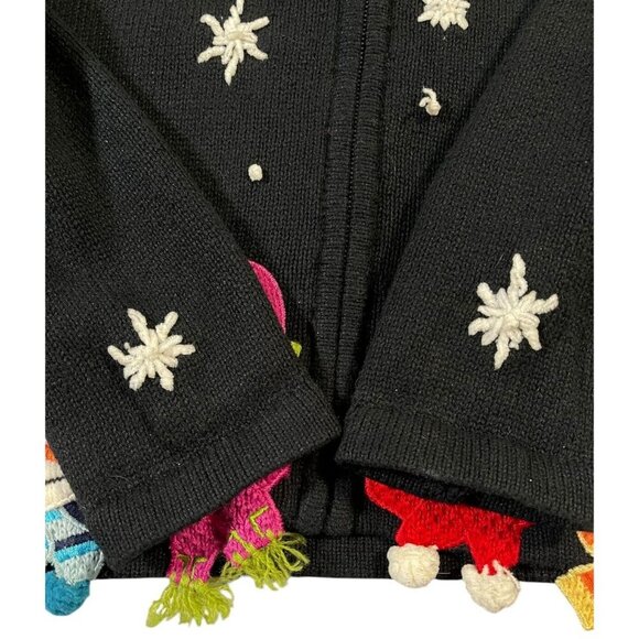 All Points Women's Snowmen Full Zip Cardigan SIZE-LARGE - Picture 8 of 8